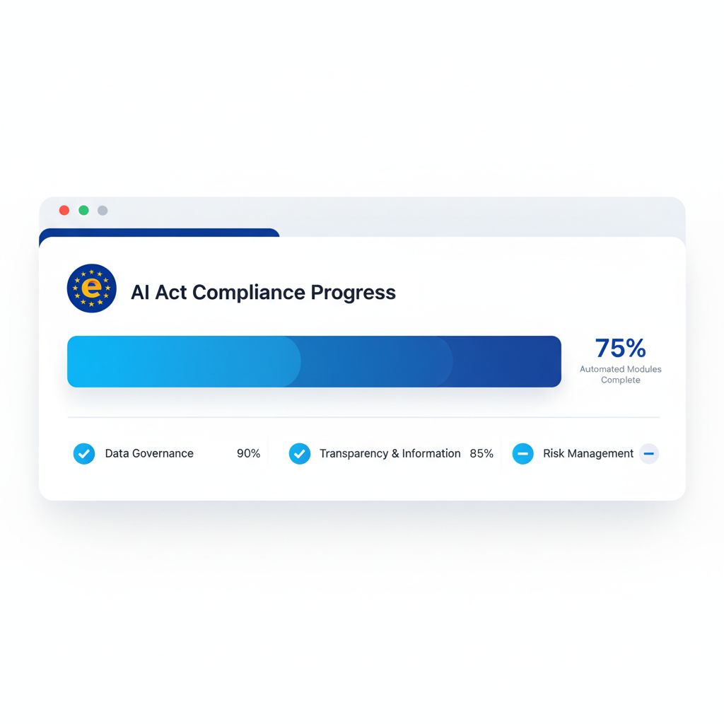 eyreACT compliance progress tracking interface